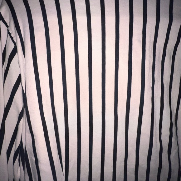 Black and white striped blouse - Size S - Picture 7 of 7